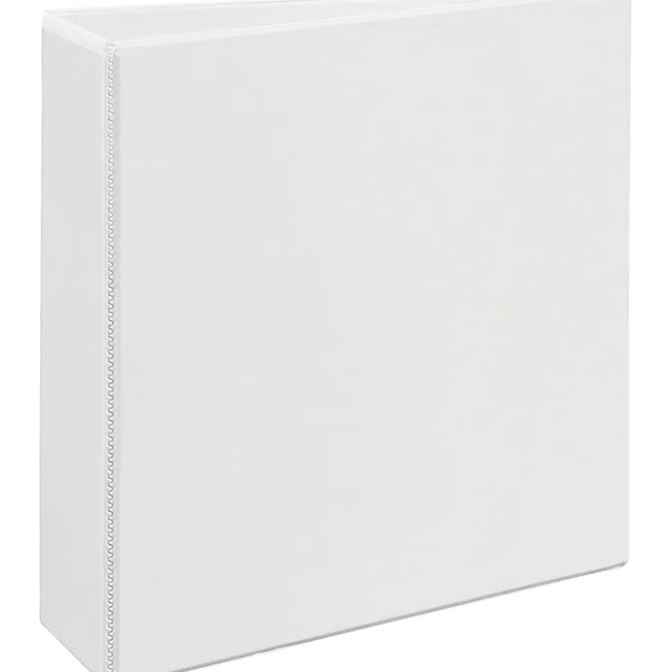 Avery® Durable View Binders, 3" Ring, 8 1/2" x 11", White, Pack Of 3