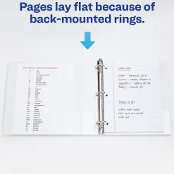 Avery® Durable View 3-Ring Binder, 1 1/2" Slant Rings, White, Pack Of 12