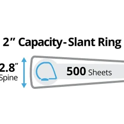 Avery® Durable View 3 Ring Binder, 2