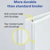 Avery® Durable View 3 Ring Binder, 1" Slant Rings, White, 1 Binder