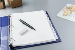 Avery® Durable Write-On Plastic Dividers With Erasable Tabs, 8 1/2