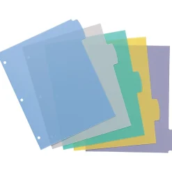 Avery® Durable Write-On Plastic Dividers With Erasable Tabs, 8 1/2