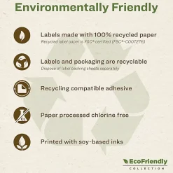 Avery® EcoFriendly Address Labels, 48460, Rectangle, 1