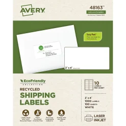 Avery® EcoFriendly Permanent Shipping Labels, 48163, 2