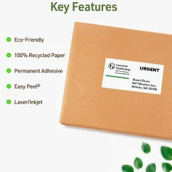 Avery® EcoFriendly Recycled Labels, Rectangle, 2