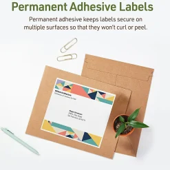 Avery® EcoFriendly Recycled Labels, Rectangle, 8-1/2
