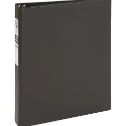 Avery® Economy 3-Ring Binder, 1" Round Rings, Black