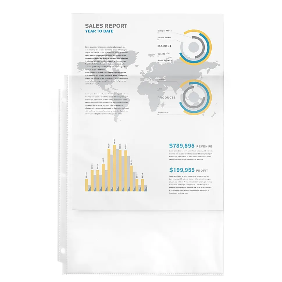 Avery® Economy Sheet Protectors, Top Load, 8-1/2" x 11", Clear, 50 Document Protectors