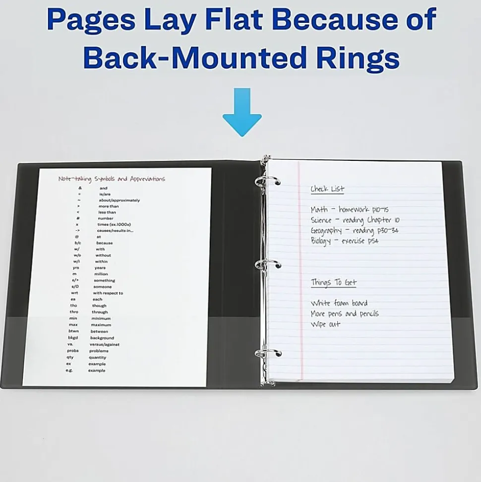 Avery® Economy View Binder, 1" Ring, 8 1/2" x 11", Black, Pack Of 4