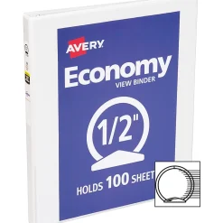 Avery® Economy View Binder, 1/2