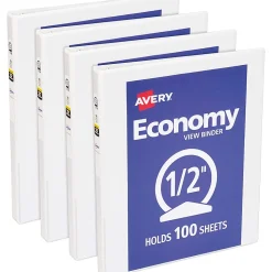 Avery® Economy View Binder, 1/2