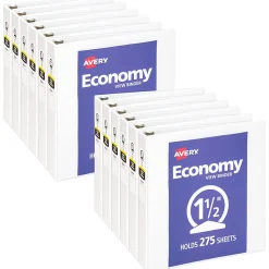 Avery® Economy View 3 Ring Binder, 1-1/2