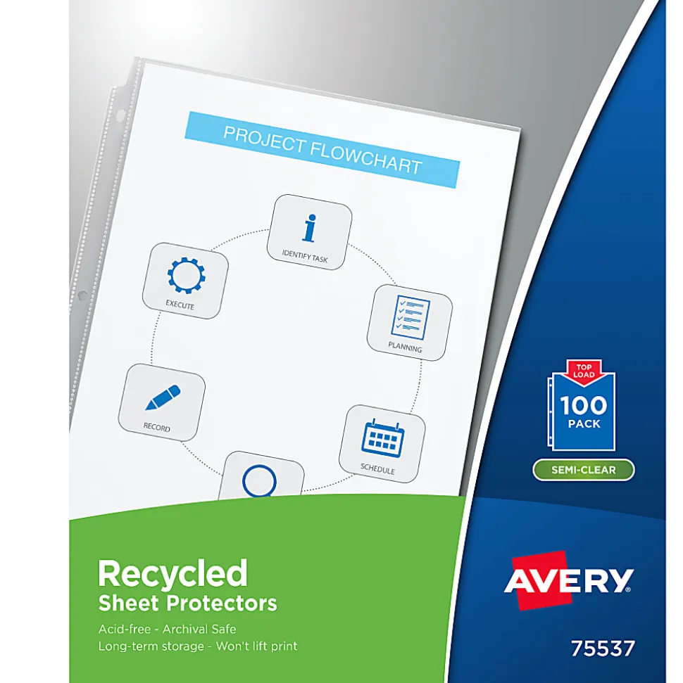 Avery® Economy-Weight Sheet Protectors, Box Of 100