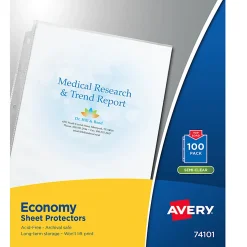 Avery® Economy Weight Sheet Protectors, 8 1/2