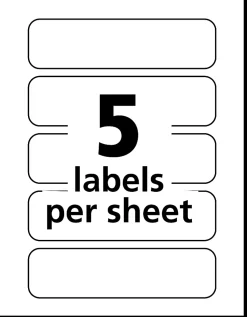 Avery® Flexible Name Badge Labels, Rectangle, 5154, 1