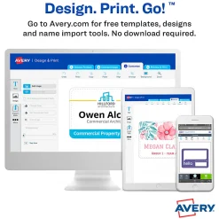 Avery® Flexible Name Badge Labels, 2 1/3