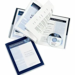 Avery® Flexi-View Organizer, 8-1/2" x 11", 6 Pocket, Navy Blue