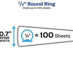 Avery® Flexi-View® 3 Ring Binder, 1