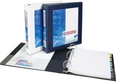 Avery® Heavy-Duty Framed View 3-Ring Binder, 1" One Touch EZD® Rings, Navy Blue, 1 Binder