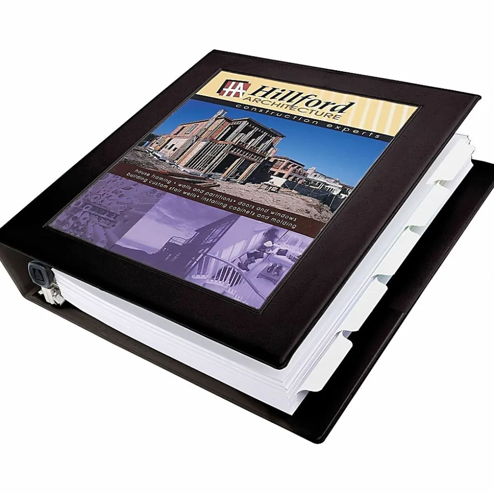 Avery® Heavy-Duty Framed View 3-Ring Binder, 1.5" One Touch EZD® Rings, Black, 1 Binder