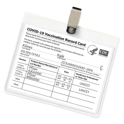 Avery® Heavy Duty Horizontal ID Badge Holders With Clips, 3