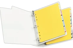 Avery® Heavy Duty Plastic Dividers With White Tab Labels, 8 1/2
