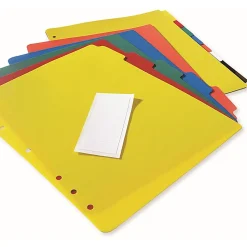 Avery® Heavy Duty Plastic Dividers With White Tab Labels, 8 1/2