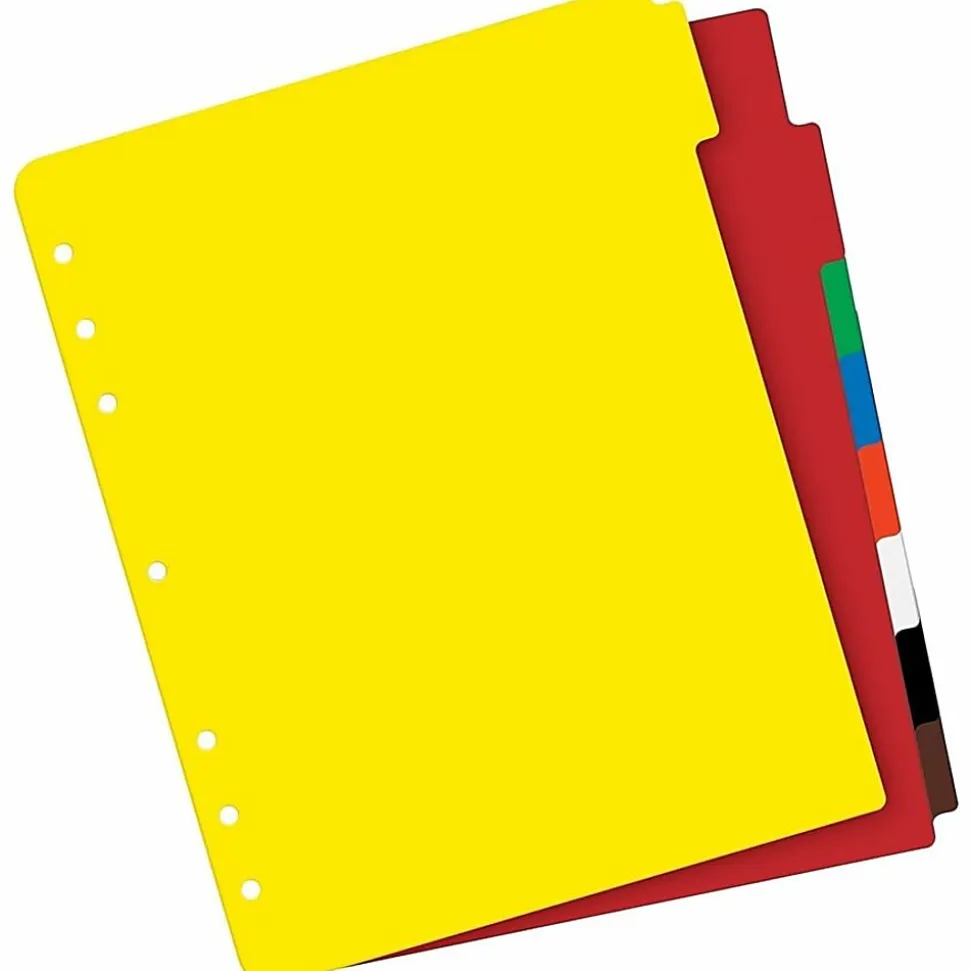 Avery® Heavy-Duty Plastic Dividers, 8-1/2" x 11", 30% Recycled, Set of 8