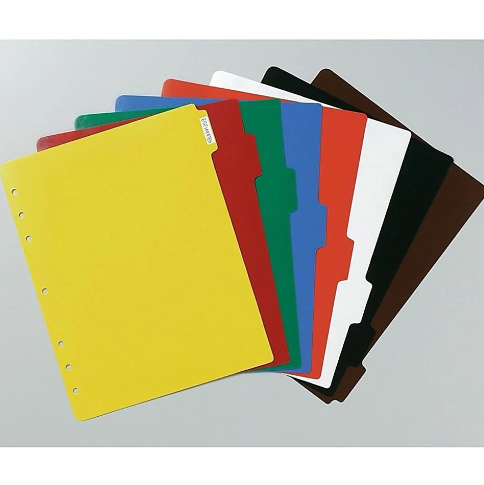 Avery® Heavy-Duty Plastic Dividers, 8-1/2" x 11", 30% Recycled, Set of 8