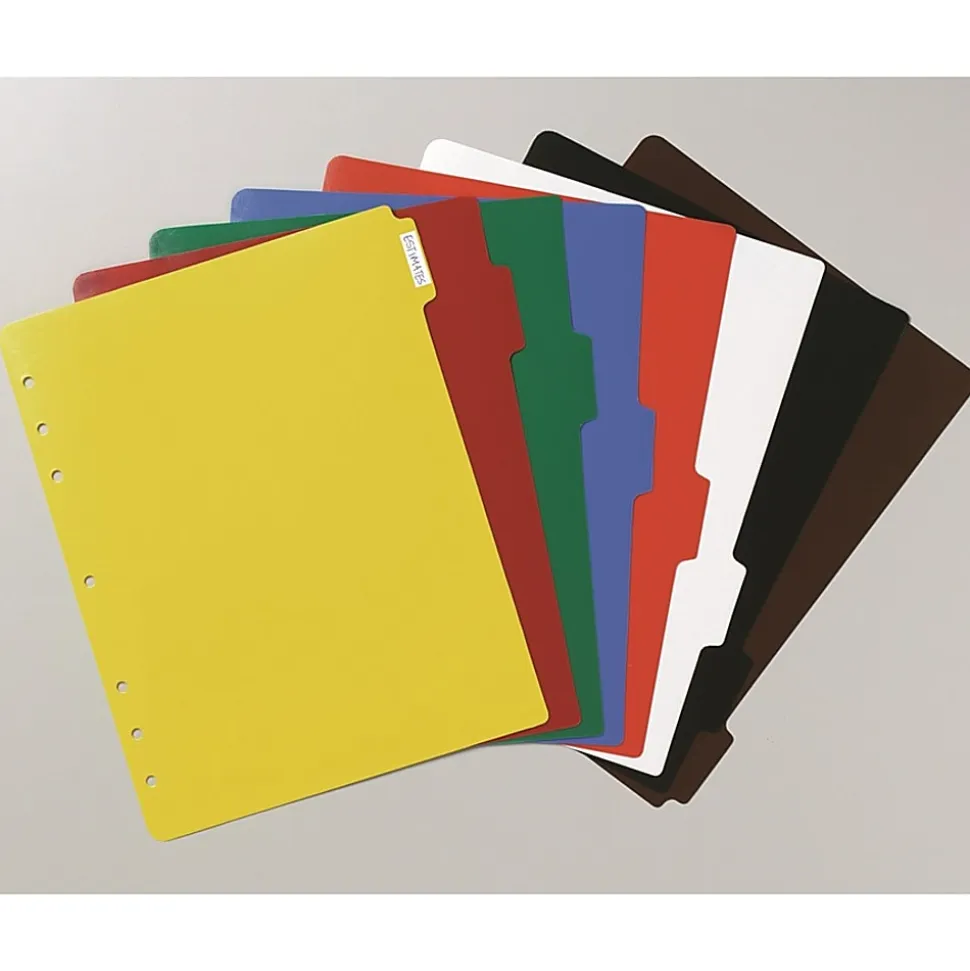 Avery® Heavy-Duty Plastic Dividers, 8-1/2" x 11", 30% Recycled, Set of 8