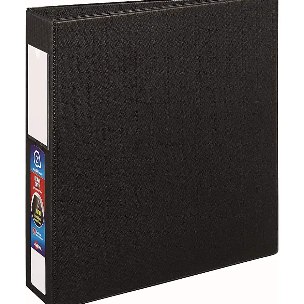 Avery® Heavy-Duty 3-Ring Binder With Locking One-Touch EZD™ Rings, 2" D-Rings, 44% Recycled, Black