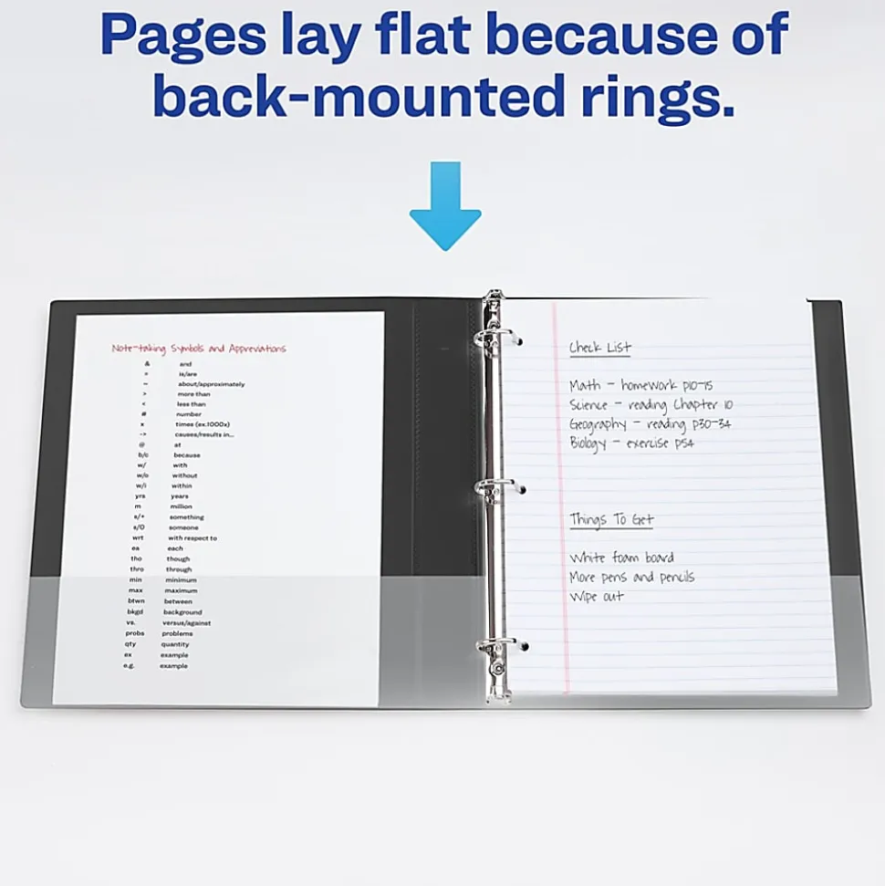 Avery® Heavy-Duty 3-Ring Binder With Locking One-Touch EZD™ Rings, 2" D-Rings, 44% Recycled, Black