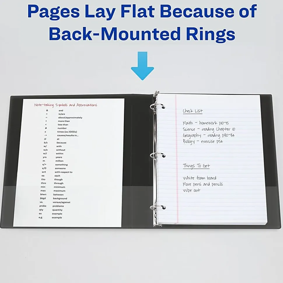 Avery® Heavy-Duty View 3-Ring Binder With Locking One-Touch EZD™ Rings, 1" D-Rings, 42% Recycled, Pacific Blue