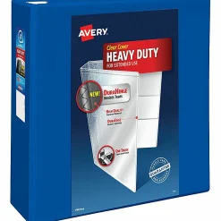 Avery® Heavy-Duty View 3-Ring Binder With Locking One-Touch EZD™ Rings, 4