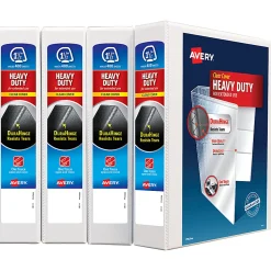 Avery® Heavy-Duty View 3 Ring Binders, 1.5
