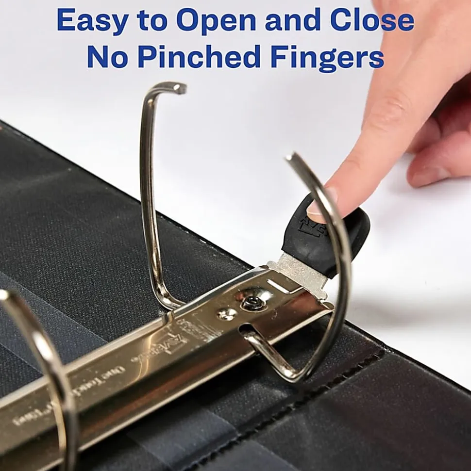 Avery® Heavy-Duty View 3-Ring Binder With Locking One-Touch EZD™ Rings, 4" D-Rings, 43% Recycled, Chartreuse
