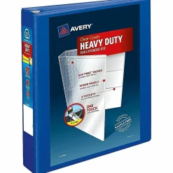 Avery® Heavy-Duty View 3-Ring Binder With Locking One-Touch EZD™ Rings, 1 1/2