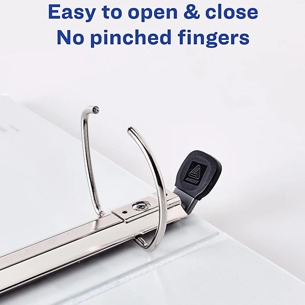 Avery® Heavy-Duty View 3-Ring Binder With Locking One-Touch EZD™ Rings, 3" D-Rings, Black
