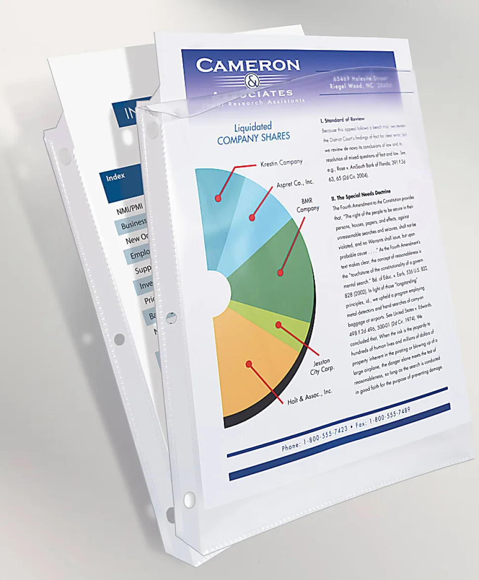 Avery® Heavyweight Easy Load™ Sheet Protectors, 8-1/2" x 11", Diamond Clear, 25 Document Protectors