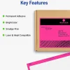 Avery® High-Visibility Permanent Shipping Labels, 5948, 5 1/2" x 8 1/2", Neon Magenta, Pack Of 200