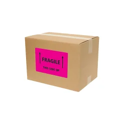 Avery® High-Visibility Permanent Shipping Labels, 5948, 5 1/2" x 8 1/2", Neon Magenta, Pack Of 200