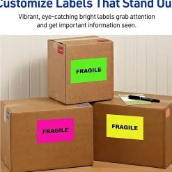 Avery® High-Visibility Permanent Shipping Labels, 5948, 5 1/2