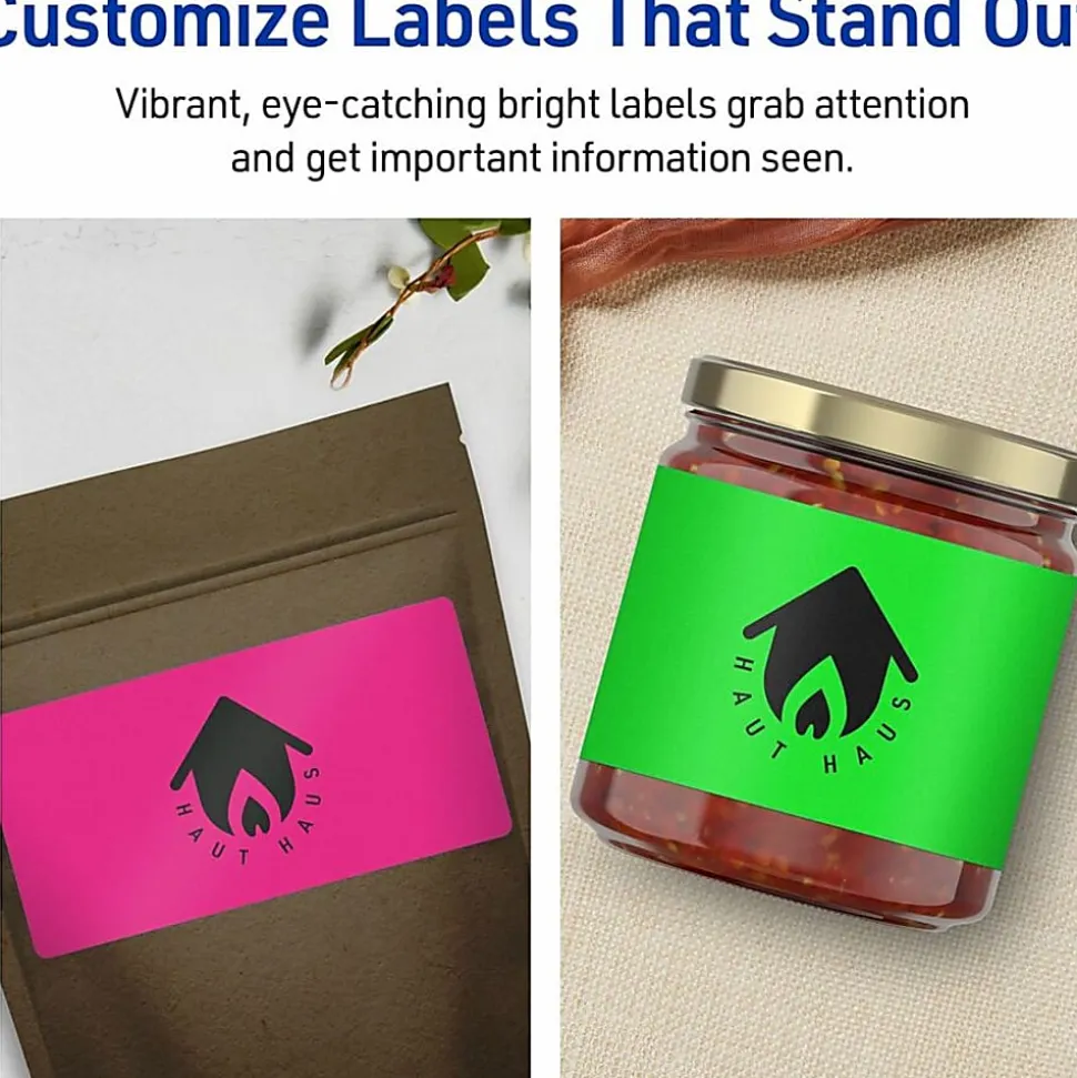 Avery® High-Visibility Shipping Labels, AVE5964, 2" x 4", Assorted Colors, Box Of 1000