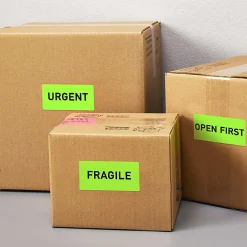 Avery® High-Visibility Shipping Labels, AVE5976, 2" x 4", Neon Green, Box Of 1000