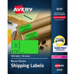 Avery® High-Visibility Shipping Labels, AVE5976, 2
