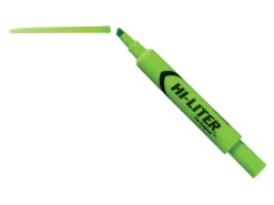 Avery® Hi-Liter® Highlighters, SmearSafe®, Chisel Tip, Desk-Style, Fluorescent Green, Box Of 12