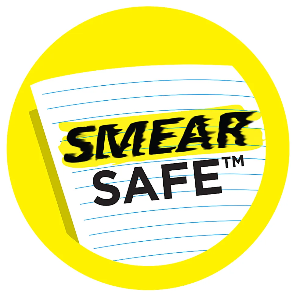 Avery® Hi-Liter® SmearSafe® Highlighters, Chisel Tip, Desk-Style, Fluorescent Blue, Pack Of 12 Highlighters