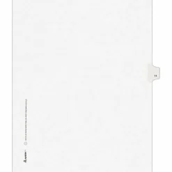 Avery® Individual Legal Dividers Avery® Style, Letter Size, Side Tab #11, Pack Of 25
