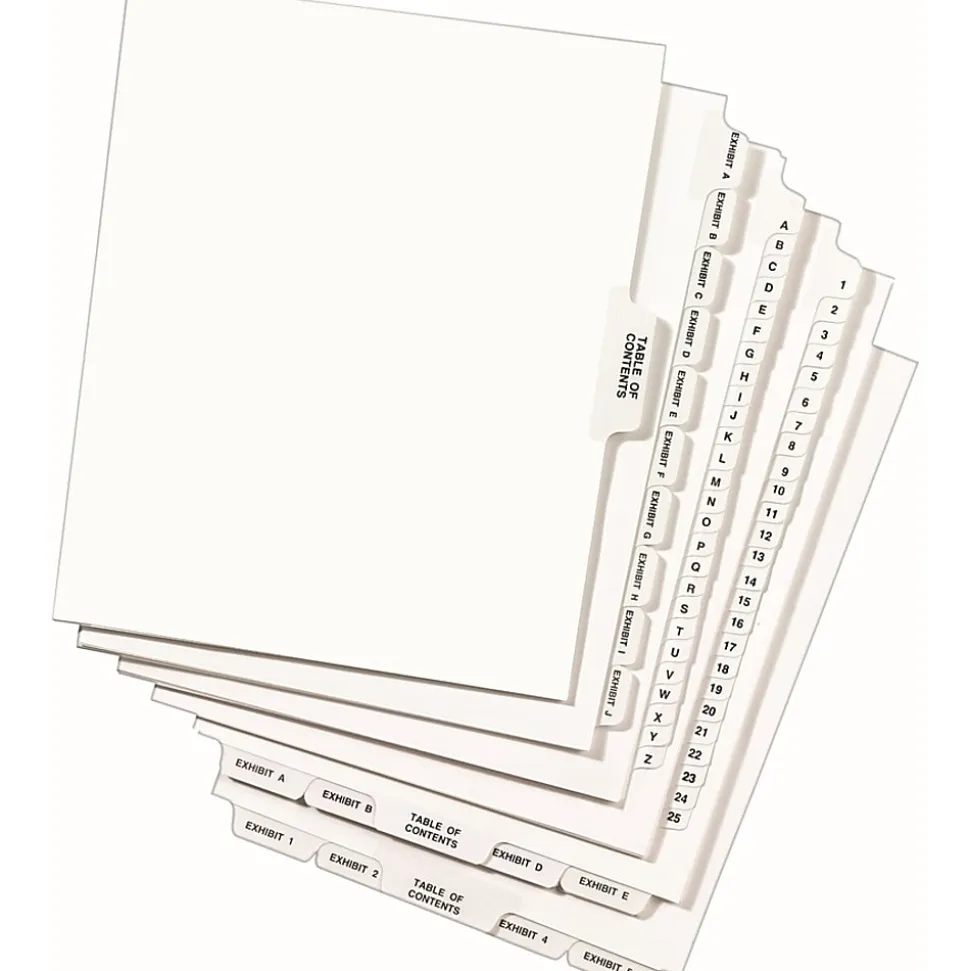 Avery® Individual Legal Dividers Avery® Style, Letter Size, Side Tab #12, Pack Of 25
