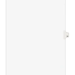 Avery® Individual Legal Dividers Avery® Style, Letter Size, Side Tab #12, Pack Of 25